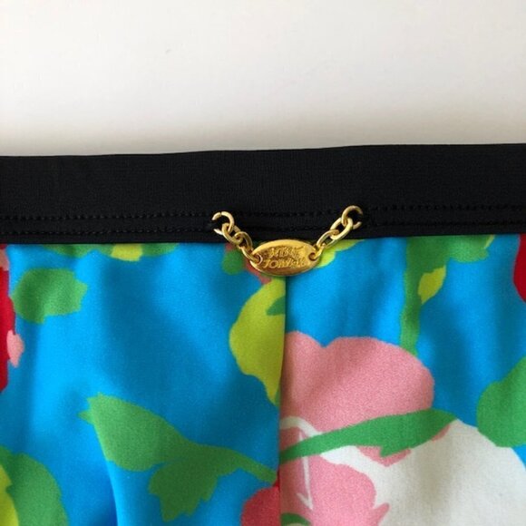 Betsey Johnson Womens Framed Flowers Hipster Swim Bottom Swimwear - Picture 8 of 11